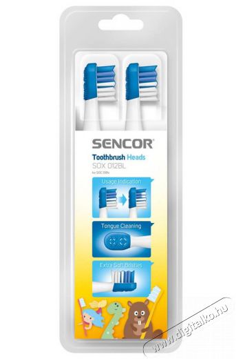 Sencor SOX 012BL P&oacute;t fogkefefej 2db (SOC 091X) Sz&eacute;ps&eacute;g&aacute;pol&aacute;s / Eg&eacute;szs&eacute;g - Sz&aacute;j / fog &aacute;pol&aacute;s - Kieg&eacute;sz&iacute;tő - 352023