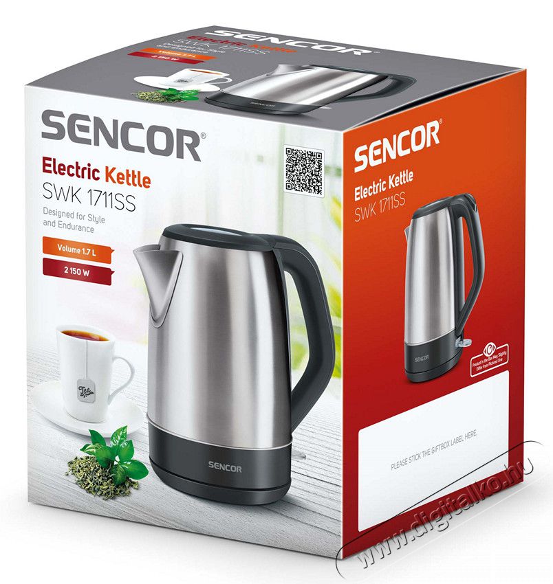 Sencor SWK 1711SS v&iacute;zforral&oacute; Konyhai term&eacute;kek - V&iacute;zforral&oacute; / teafőző - 329113
