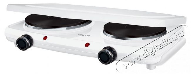 Sencor SCP 2271WH-EUE4 elektromos főzőlap - feh&eacute;r Konyhai term&eacute;kek - S&uuml;tő-főzőlap, tűzhely (szabadon&aacute;ll&oacute;) - Elektromos főzőlap (szabadon&aacute;ll&oacute;) - 371789