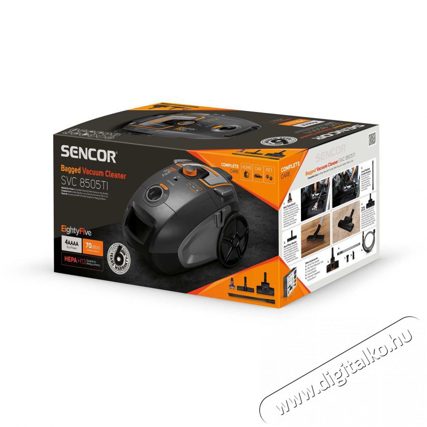 Sencor SVC 8505TI porzs&aacute;kos porsz&iacute;v&oacute; H&aacute;ztart&aacute;s / Otthon / K&uuml;lt&eacute;r - Porsz&iacute;v&oacute; / takar&iacute;t&oacute;g&eacute;p - Porzs&aacute;kos porsz&iacute;v&oacute; - 372245