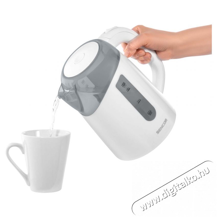 Sencor SWK 1700WH V&iacute;zforral&oacute; 1.7L - feh&eacute;r Konyhai term&eacute;kek - V&iacute;zforral&oacute; / teafőző - 371815