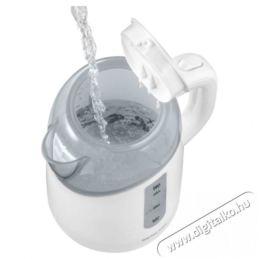 Sencor SWK 1700WH V&iacute;zforral&oacute; 1.7L - feh&eacute;r Konyhai term&eacute;kek - V&iacute;zforral&oacute; / teafőző - 371815