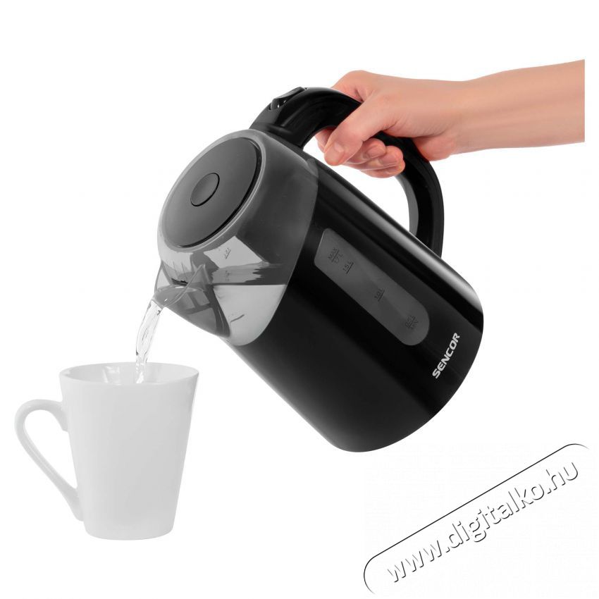 Sencor SWK 1701BK V&iacute;zforral&oacute; 1,7L - fekete Konyhai term&eacute;kek - V&iacute;zforral&oacute; / teafőző - 371816