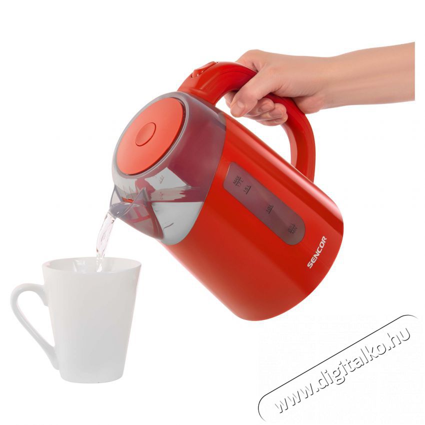 Sencor SWK 1704RD V&iacute;zforral&oacute; 1.7L - piros Konyhai term&eacute;kek - V&iacute;zforral&oacute; / teafőző - 371817