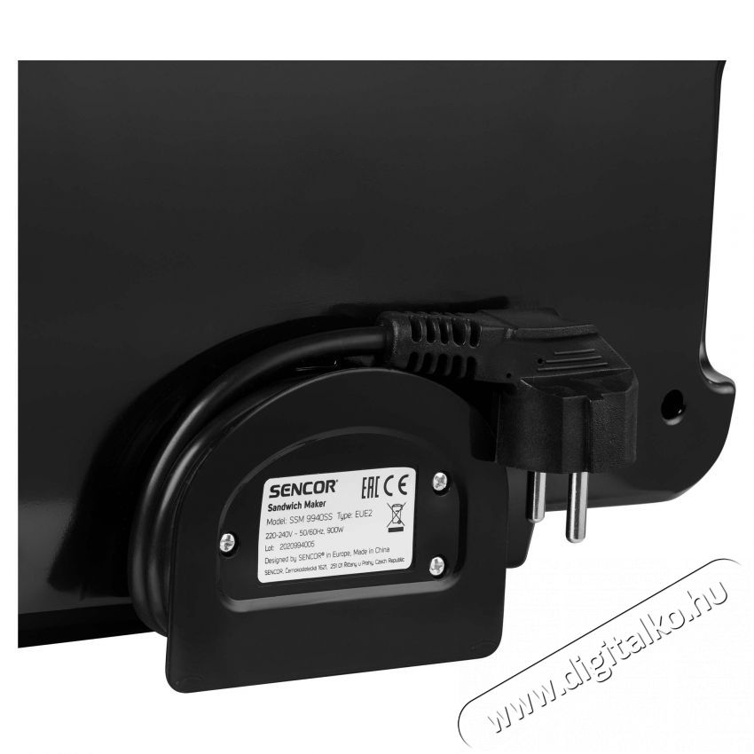 Sencor SSM 9940SS Szendvicss&uuml;tő 4 az 1-ben Konyhai term&eacute;kek - Konyhai kisg&eacute;p (s&uuml;t&eacute;s / főz&eacute;s / hűt&eacute;s / &eacute;telk&eacute;sz&iacute;t&eacute;s) - Melegszendvics / gofri s&uuml;tő - 364624