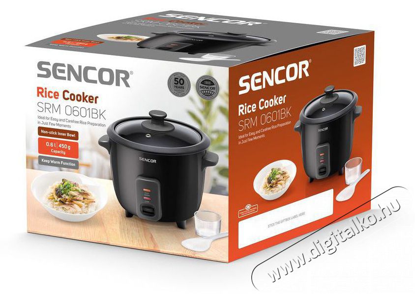 Sencor SRM 0601BK rizsfőző Konyhai term&eacute;kek - Konyhai kisg&eacute;p (s&uuml;t&eacute;s / főz&eacute;s / hűt&eacute;s / &eacute;telk&eacute;sz&iacute;t&eacute;s) - Rizsfőző - 371802