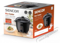 Sencor SRM 0601BK rizsfőző Konyhai term&eacute;kek - Konyhai kisg&eacute;p (s&uuml;t&eacute;s / főz&eacute;s / hűt&eacute;s / &eacute;telk&eacute;sz&iacute;t&eacute;s) - Rizsfőző - 371802