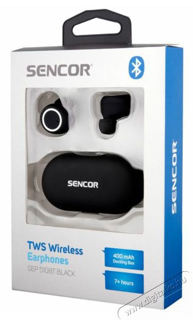 Sencor SEP 510BT BK TWS f&uuml;lhallgat&oacute; - fekete Audio-Video / Hifi / Multim&eacute;dia - F&uuml;l &eacute;s Fejhallgat&oacute;k - F&uuml;lhallgat&oacute; mikrofonnal / headset - 376722