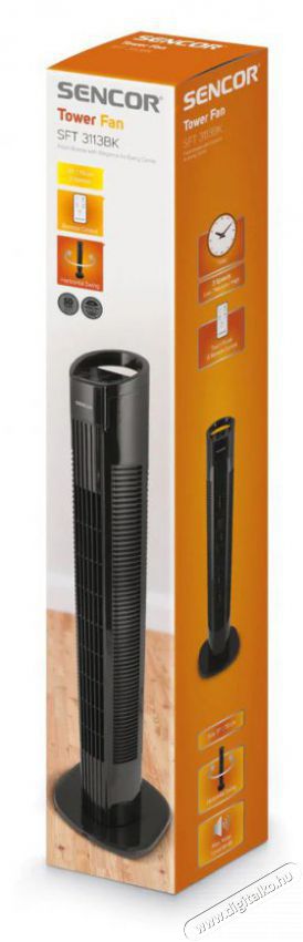 Sencor SFT 3113BK oszlop ventil&aacute;tor H&aacute;ztart&aacute;s / Otthon / K&uuml;lt&eacute;r - Ventil&aacute;tor / L&eacute;gkondicion&aacute;l&oacute; - &Aacute;ll&oacute; / padl&oacute; ventil&aacute;tor - 376737