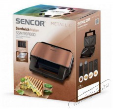 Sencor SSM 9976GD 4in1 szendvicss&uuml;tő Konyhai term&eacute;kek - Konyhai kisg&eacute;p (s&uuml;t&eacute;s / főz&eacute;s / hűt&eacute;s / &eacute;telk&eacute;sz&iacute;t&eacute;s) - Melegszendvics / gofri s&uuml;tő - 376839