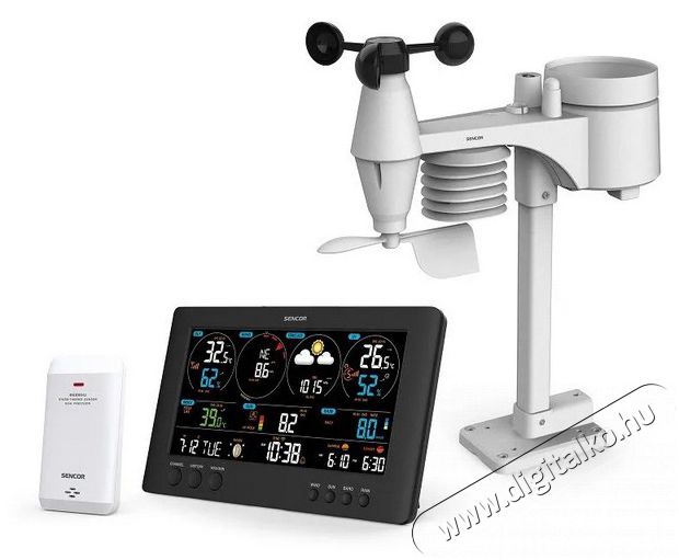 Sencor SWS 12500 WiFi meteorol&oacute;giai &aacute;llom&aacute;s H&aacute;ztart&aacute;s / Otthon / K&uuml;lt&eacute;r - Lak&aacute;sfelszerel&eacute;s - Időj&aacute;r&aacute;s &aacute;llom&aacute;s - 376866