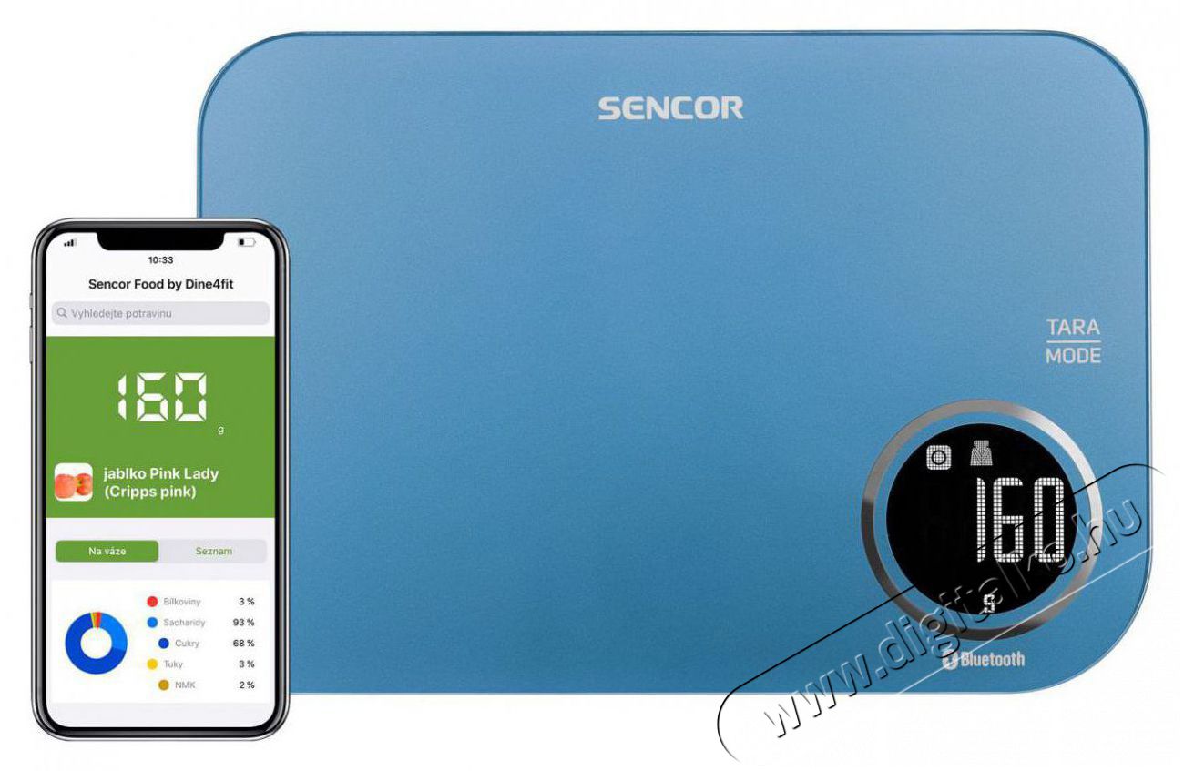 Sencor SKS 7072BL Smart konyhai m&eacute;rleg - K&eacute;k Konyhai term&eacute;kek - Konyhai m&eacute;rleg - 400702
