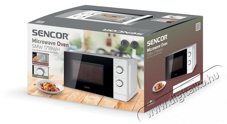 Sencor SMW 1718WH Mikrohull&aacute;m&uacute; s&uuml;tő Konyhai term&eacute;kek - Mikrohull&aacute;m&uacute; s&uuml;tő - Mikrohull&aacute;m&uacute; s&uuml;tő (szabadon&aacute;ll&oacute;) - 400711