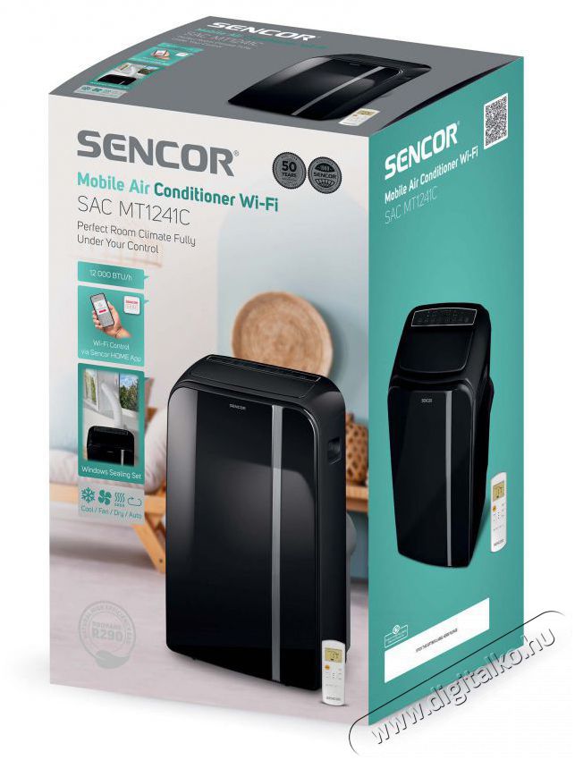 Sencor SAC MT1241C Mobil kl&iacute;ma H&aacute;ztart&aacute;s / Otthon / K&uuml;lt&eacute;r - Ventil&aacute;tor / L&eacute;gkondicion&aacute;l&oacute; - Mobil kl&iacute;ma - 400619