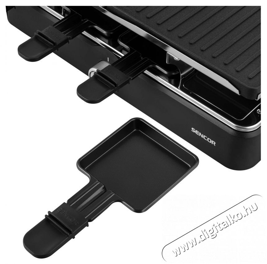 Sencor SBG 0260BK Raclette grill Konyhai term&eacute;kek - Konyhai kisg&eacute;p (s&uuml;t&eacute;s / főz&eacute;s / hűt&eacute;s / &eacute;telk&eacute;sz&iacute;t&eacute;s) - Kontakt grill s&uuml;tő / s&uuml;tőlap - 400624