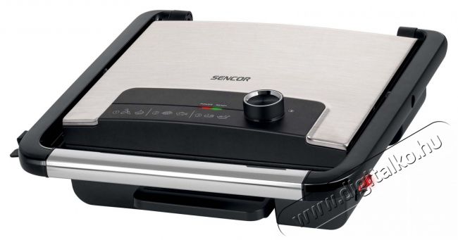 Sencor SBG 3710SS Kontakt grills&uuml;tő - Fekete-Ez&uuml;st Konyhai term&eacute;kek - Konyhai kisg&eacute;p (s&uuml;t&eacute;s / főz&eacute;s / hűt&eacute;s / &eacute;telk&eacute;sz&iacute;t&eacute;s) - Kontakt grill s&uuml;tő / s&uuml;tőlap - 400626