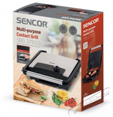 Sencor SBG 3710SS Kontakt grills&uuml;tő - Fekete-Ez&uuml;st Konyhai term&eacute;kek - Konyhai kisg&eacute;p (s&uuml;t&eacute;s / főz&eacute;s / hűt&eacute;s / &eacute;telk&eacute;sz&iacute;t&eacute;s) - Kontakt grill s&uuml;tő / s&uuml;tőlap - 400626