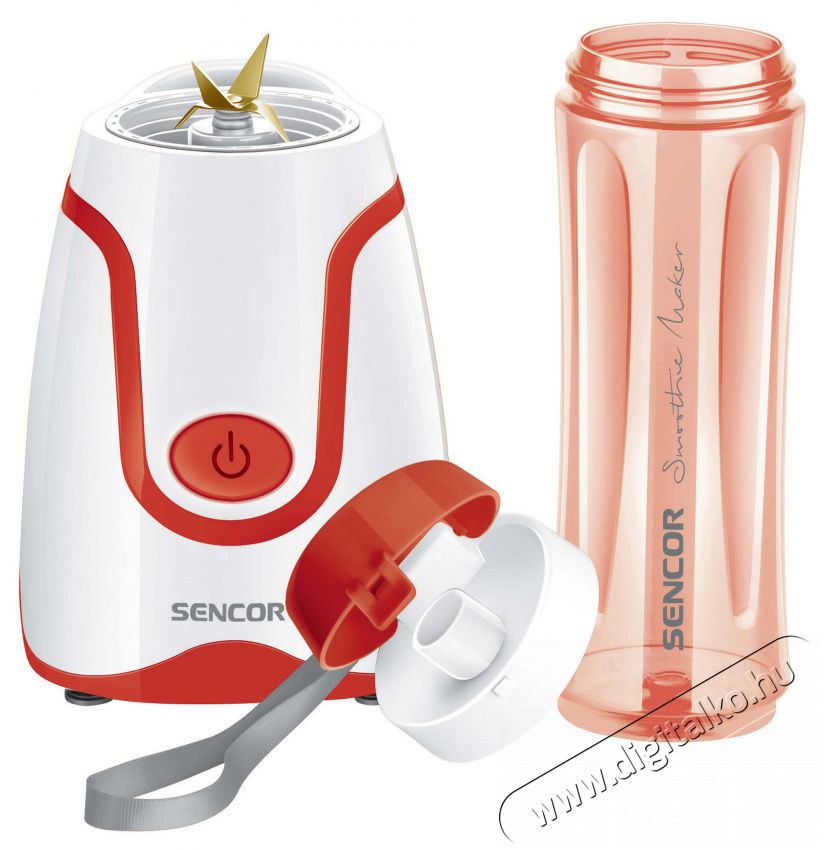 Sencor SBL 2114RD Smoothie Maker - Piros Konyhai term&eacute;kek - Konyhai kisg&eacute;p (elők&eacute;sz&iacute;t&eacute;s / feldolgoz&aacute;s) - Turmixg&eacute;p - 400630