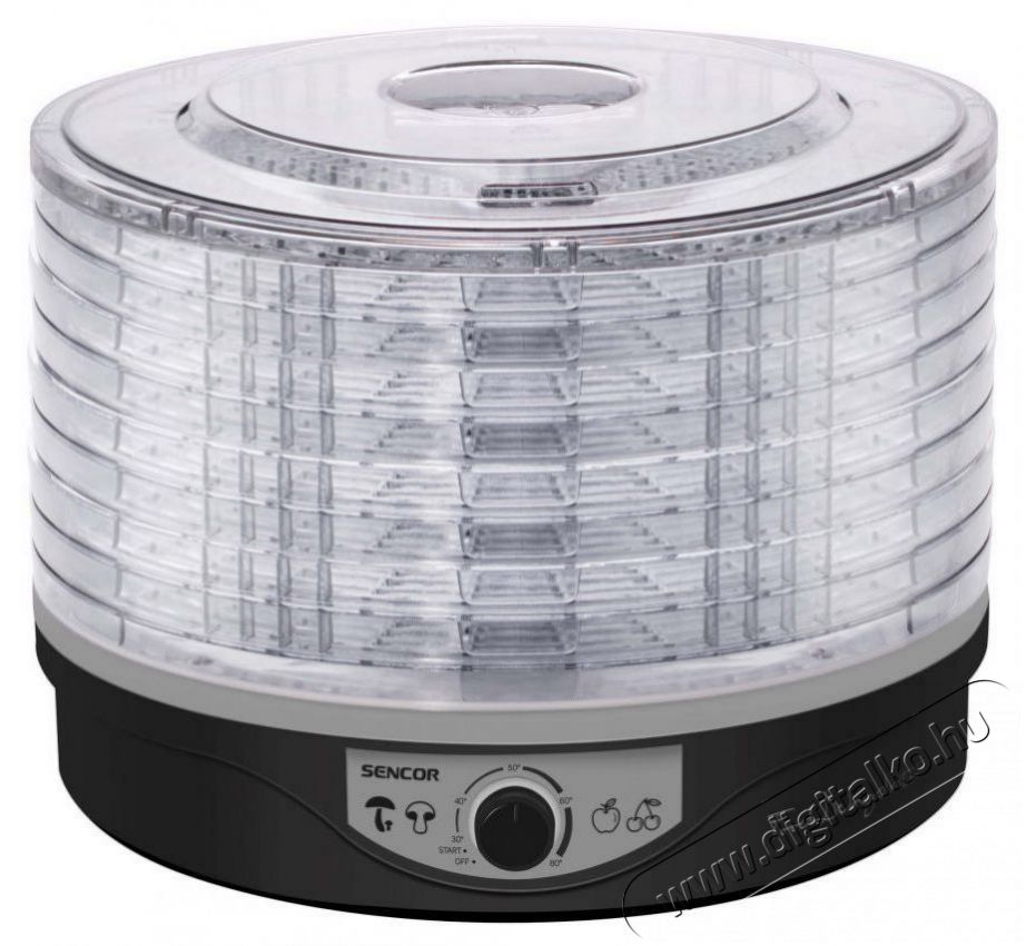 Sencor SFD 3109BK &Eacute;lelmiszer aszal&oacute; Konyhai term&eacute;kek - Konyhai kisg&eacute;p (s&uuml;t&eacute;s / főz&eacute;s / hűt&eacute;s / &eacute;telk&eacute;sz&iacute;t&eacute;s) - Gy&uuml;m&ouml;lcsaszal&oacute; - 400660