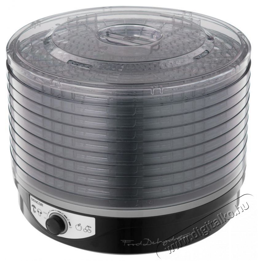Sencor SFD 3109BK &Eacute;lelmiszer aszal&oacute; Konyhai term&eacute;kek - Konyhai kisg&eacute;p (s&uuml;t&eacute;s / főz&eacute;s / hűt&eacute;s / &eacute;telk&eacute;sz&iacute;t&eacute;s) - Gy&uuml;m&ouml;lcsaszal&oacute; - 400660