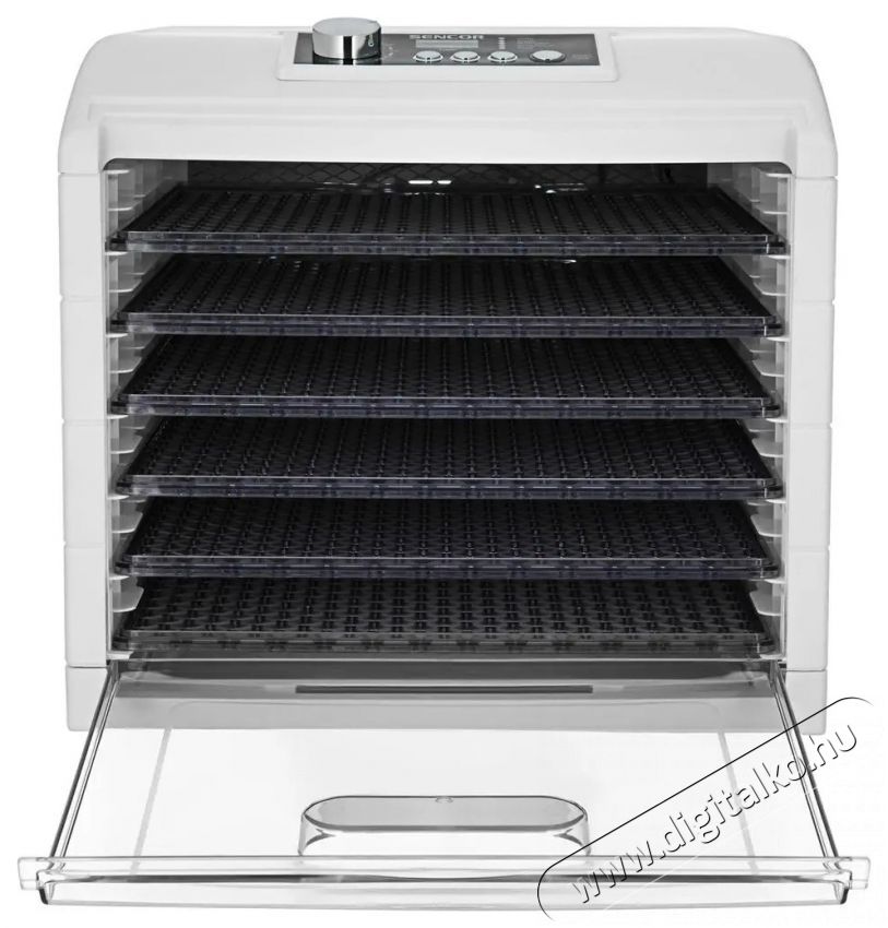 Sencor SFD 6500WH &Eacute;lelmiszer aszal&oacute; Konyhai term&eacute;kek - Konyhai kisg&eacute;p (s&uuml;t&eacute;s / főz&eacute;s / hűt&eacute;s / &eacute;telk&eacute;sz&iacute;t&eacute;s) - Gy&uuml;m&ouml;lcsaszal&oacute; - 400661