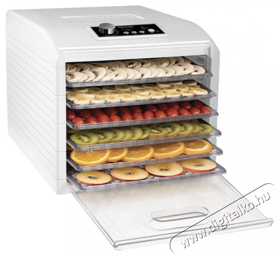 Sencor SFD 6500WH &Eacute;lelmiszer aszal&oacute; Konyhai term&eacute;kek - Konyhai kisg&eacute;p (s&uuml;t&eacute;s / főz&eacute;s / hűt&eacute;s / &eacute;telk&eacute;sz&iacute;t&eacute;s) - Gy&uuml;m&ouml;lcsaszal&oacute; - 400661