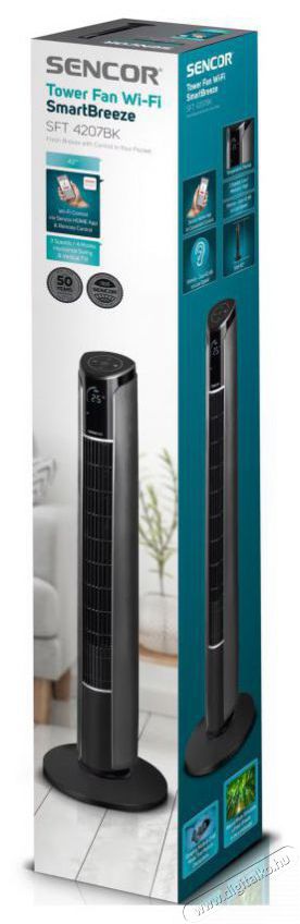 Sencor SFT 4207BK Oszlop ventil&aacute;tor H&aacute;ztart&aacute;s / Otthon / K&uuml;lt&eacute;r - Ventil&aacute;tor / L&eacute;gkondicion&aacute;l&oacute; - &Aacute;ll&oacute; / padl&oacute; ventil&aacute;tor - 475137