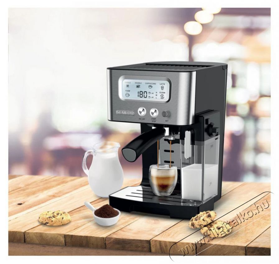 Sencor SES 4090SS Espresso k&aacute;v&eacute;főző Konyhai term&eacute;kek - K&aacute;v&eacute;főző / k&aacute;v&eacute;&ouml;rlő / kieg&eacute;sz&iacute;tő - Pressz&oacute; k&aacute;v&eacute;főző - 476531