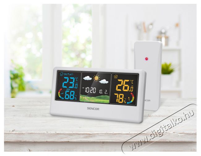 Sencor SWS 4100 W IDŐJ&Aacute;R&Aacute;S &Aacute;LLOM&Aacute;S H&aacute;ztart&aacute;s / Otthon / K&uuml;lt&eacute;r - Lak&aacute;sfelszerel&eacute;s - Időj&aacute;r&aacute;s &aacute;llom&aacute;s - 493396