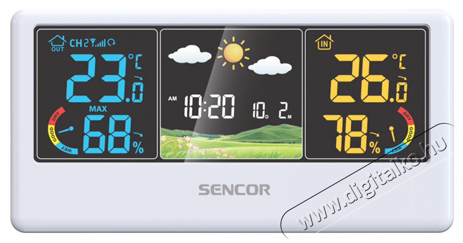 Sencor SWS 4100 W IDŐJ&Aacute;R&Aacute;S &Aacute;LLOM&Aacute;S H&aacute;ztart&aacute;s / Otthon / K&uuml;lt&eacute;r - Lak&aacute;sfelszerel&eacute;s - Időj&aacute;r&aacute;s &aacute;llom&aacute;s - 493396
