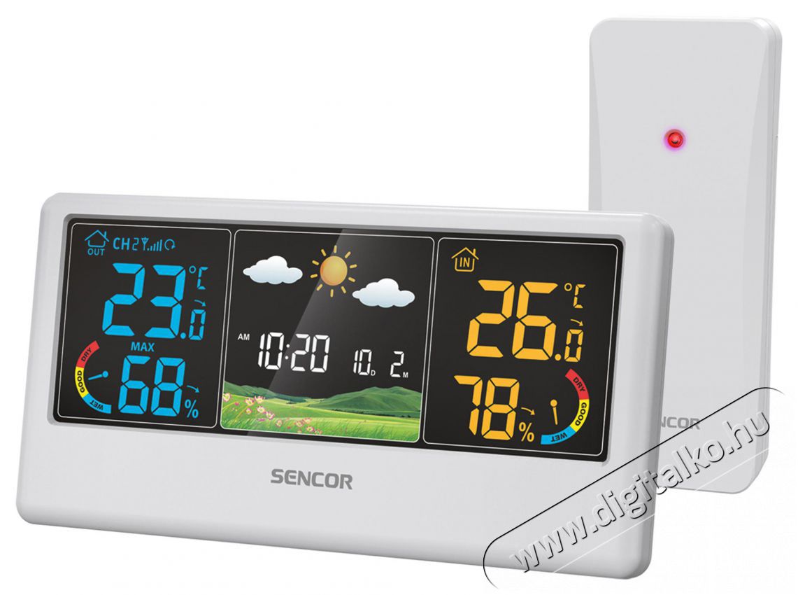 Sencor SWS 4100 W IDŐJ&Aacute;R&Aacute;S &Aacute;LLOM&Aacute;S H&aacute;ztart&aacute;s / Otthon / K&uuml;lt&eacute;r - Lak&aacute;sfelszerel&eacute;s - Időj&aacute;r&aacute;s &aacute;llom&aacute;s - 493396