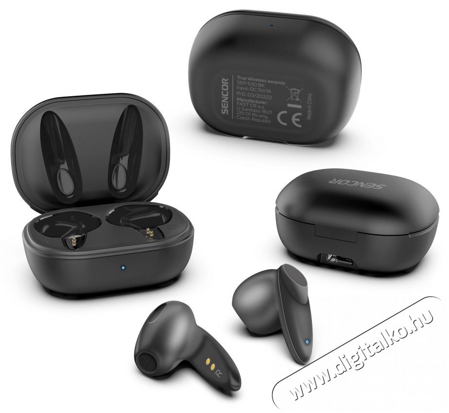 Sencor SEP 530BT BK F&Uuml;LHALLGAT&Oacute; BT TWS Audio-Video / Hifi / Multim&eacute;dia - F&uuml;l &eacute;s Fejhallgat&oacute;k - F&uuml;lhallgat&oacute; - 470144