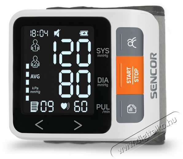 Sencor SBD 0900WH Digit&aacute;lis v&eacute;rnyom&aacute;sm&eacute;rő Sz&eacute;ps&eacute;g&aacute;pol&aacute;s / Eg&eacute;szs&eacute;g - V&eacute;rnyom&aacute;sm&eacute;rő - Felkaros v&eacute;rnyom&aacute;sm&eacute;rő - 493595