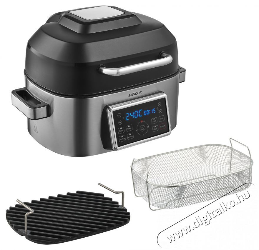 Sencor Forr&oacute;levegős fritőz &eacute;s grill Konyhai term&eacute;kek - Konyhai kisg&eacute;p (s&uuml;t&eacute;s / főz&eacute;s / hűt&eacute;s / &eacute;telk&eacute;sz&iacute;t&eacute;s) - L&eacute;gkever&eacute;ses főzőg&eacute;p / elektromos kukta / multifunkci&oacute;s s&uuml;tő - 493596
