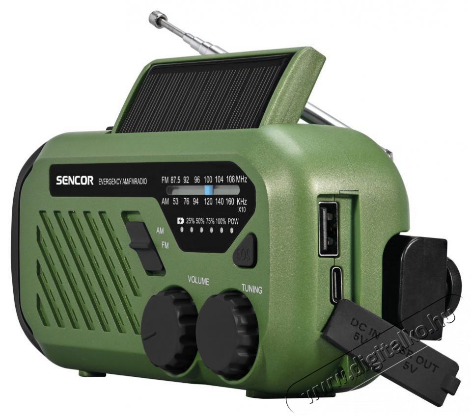 Sencor SRD 1000SCL GR Kemping r&aacute;di&oacute; Audio-Video / Hifi / Multim&eacute;dia - R&aacute;di&oacute; / &oacute;r&aacute;s r&aacute;di&oacute; - Hordozhat&oacute;, zseb-, t&aacute;ska r&aacute;di&oacute; - 493613