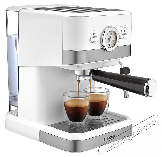 Sencor SES 1720WH Eszpressz&oacute; k&aacute;v&eacute;főző Konyhai term&eacute;kek - K&aacute;v&eacute;főző / k&aacute;v&eacute;&ouml;rlő / kieg&eacute;sz&iacute;tő - Pressz&oacute; k&aacute;v&eacute;főző - 493601