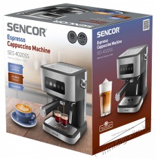 Sencor SES 4020SS Karos eszpressz&oacute; k&aacute;v&eacute;főző Konyhai term&eacute;kek - K&aacute;v&eacute;főző / k&aacute;v&eacute;&ouml;rlő / kieg&eacute;sz&iacute;tő - Pressz&oacute; k&aacute;v&eacute;főző - 493603