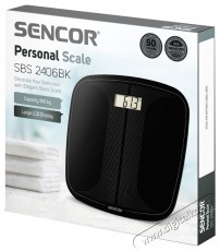 Sencor Szem&eacute;lym&eacute;rleg SBS 2406BK Sz&eacute;ps&eacute;g&aacute;pol&aacute;s / Eg&eacute;szs&eacute;g - M&eacute;rleg - Szem&eacute;ly m&eacute;rleg - 492255