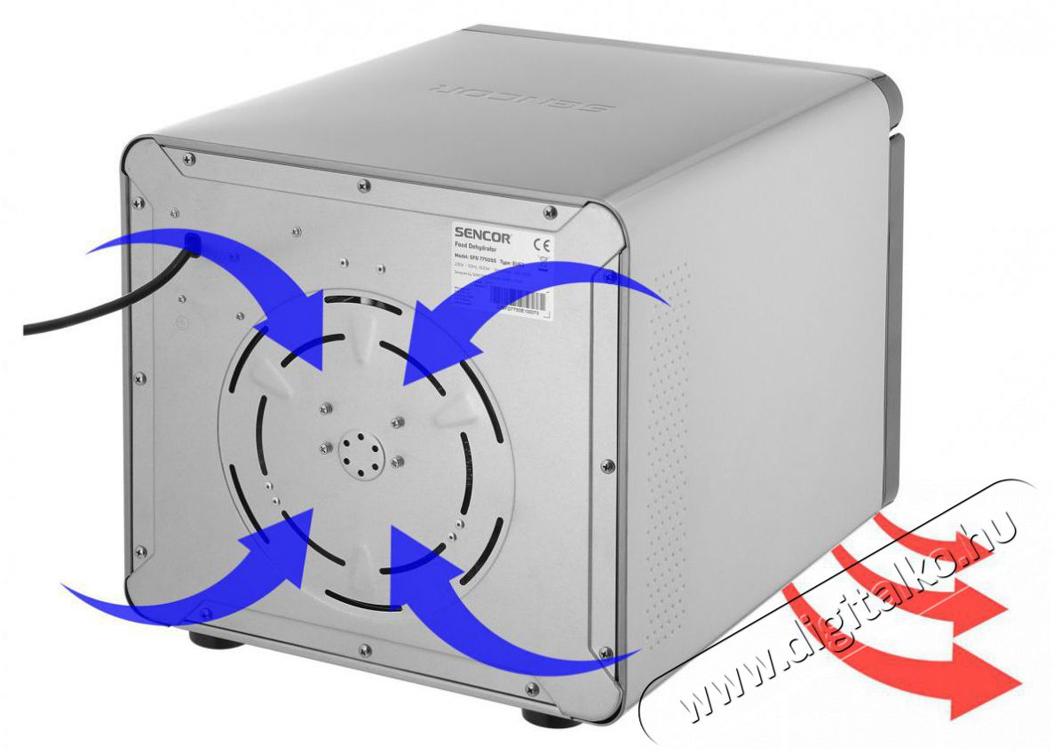 Sencor SFD 7750SS Gy&uuml;m&ouml;lcsaszal&oacute; 7 sz&aacute;r&iacute;t&oacute;t&aacute;lc&aacute;val Konyhai term&eacute;kek - Konyhai kisg&eacute;p (s&uuml;t&eacute;s / főz&eacute;s / hűt&eacute;s / &eacute;telk&eacute;sz&iacute;t&eacute;s) - Gy&uuml;m&ouml;lcsaszal&oacute; - 493017