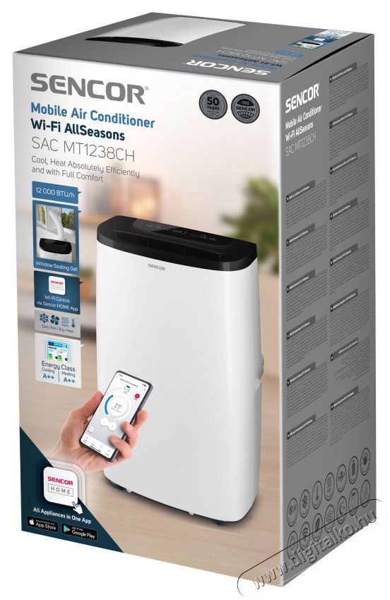 Sencor SAC MT1238CH Mobil kl&iacute;ma H&aacute;ztart&aacute;s / Otthon / K&uuml;lt&eacute;r - Ventil&aacute;tor / L&eacute;gkondicion&aacute;l&oacute; - Mobil kl&iacute;ma - 495786
