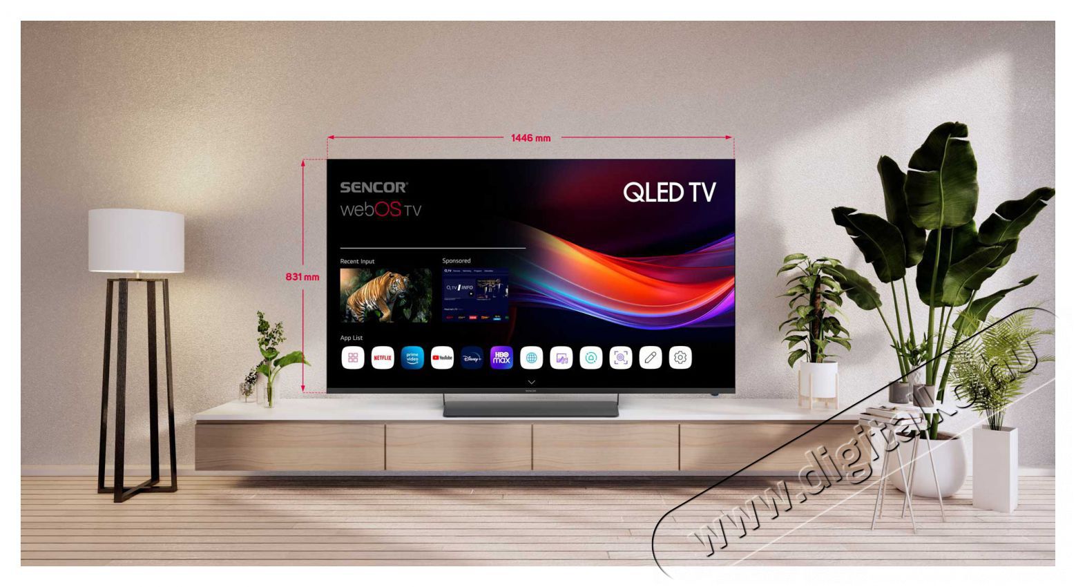 Sencor SLE 65Q870TCSB Q-SERIES TV Telev&iacute;zi&oacute;k - LED telev&iacute;zi&oacute; - UHD 4K felbont&aacute;s&uacute; - 499314