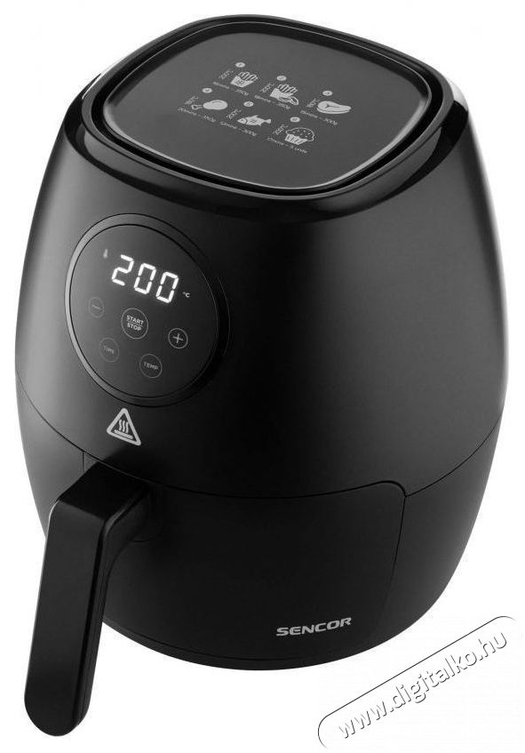 Sencor SFR 5030BK forr&oacute;levegős fritőz Konyhai term&eacute;kek - Konyhai kisg&eacute;p (s&uuml;t&eacute;s / főz&eacute;s / hűt&eacute;s / &eacute;telk&eacute;sz&iacute;t&eacute;s) - L&eacute;gkever&eacute;ses főzőg&eacute;p / elektromos kukta / multifunkci&oacute;s s&uuml;tő - 376735