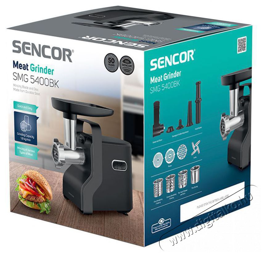 Sencor SMG 5400BK H&uacute;sdar&aacute;l&oacute; Konyhai term&eacute;kek - Konyhai kisg&eacute;p (elők&eacute;sz&iacute;t&eacute;s / feldolgoz&aacute;s) - H&uacute;sdar&aacute;l&oacute; - 493793