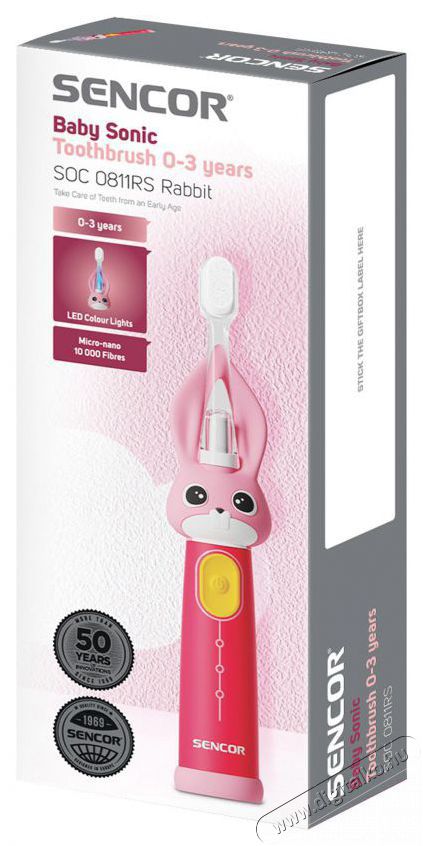 Sencor SOC 0811RS baba fogkefe Sz&eacute;ps&eacute;g&aacute;pol&aacute;s / Eg&eacute;szs&eacute;g - Sz&aacute;j / fog &aacute;pol&aacute;s - Kieg&eacute;sz&iacute;tő - 492265