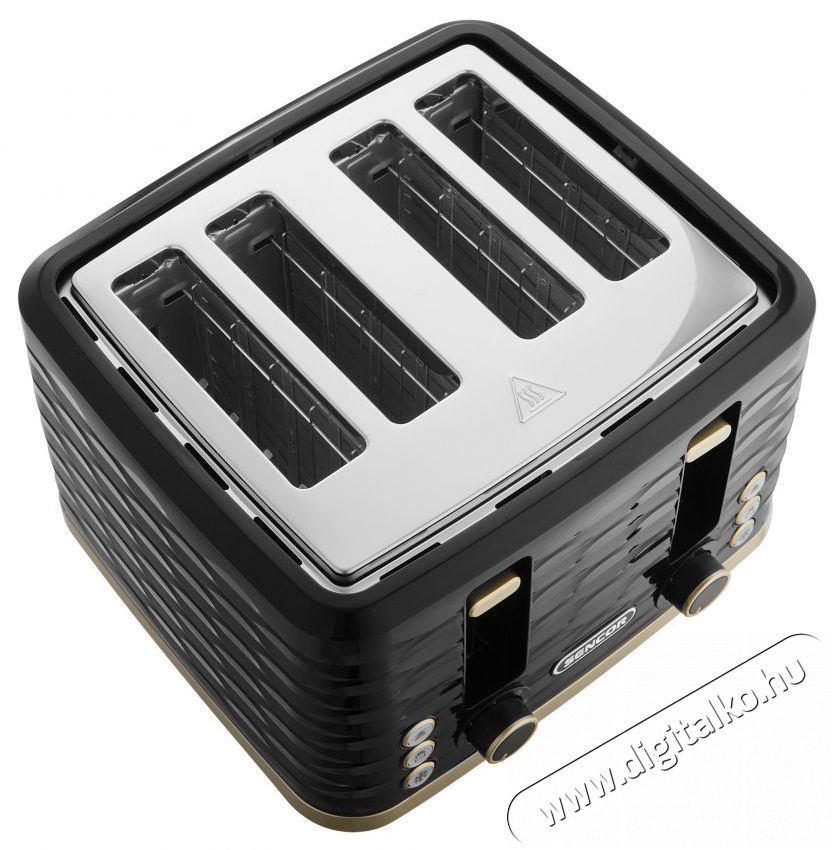 Sencor STS 7551BK Keny&eacute;rpir&iacute;t&oacute; 4szeletes Konyhai term&eacute;kek - Konyhai kisg&eacute;p (s&uuml;t&eacute;s / főz&eacute;s / hűt&eacute;s / &eacute;telk&eacute;sz&iacute;t&eacute;s) - Keny&eacute;rpir&iacute;t&oacute; - 493704