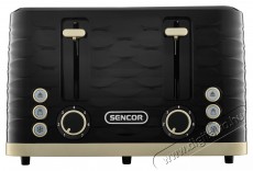 Sencor STS 7551BK Keny&eacute;rpir&iacute;t&oacute; 4szeletes Konyhai term&eacute;kek - Konyhai kisg&eacute;p (s&uuml;t&eacute;s / főz&eacute;s / hűt&eacute;s / &eacute;telk&eacute;sz&iacute;t&eacute;s) - Keny&eacute;rpir&iacute;t&oacute; - 493704
