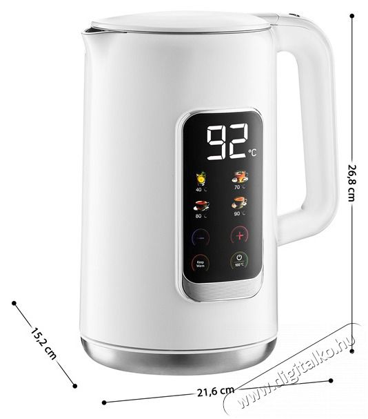 Sencor SWK 0950WH 1,7L-es feh&eacute;r v&iacute;zforral&oacute; Konyhai term&eacute;kek - V&iacute;zforral&oacute; / teafőző - 502162
