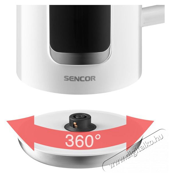 Sencor SWK 0950WH 1,7L-es feh&eacute;r v&iacute;zforral&oacute; Konyhai term&eacute;kek - V&iacute;zforral&oacute; / teafőző - 502162