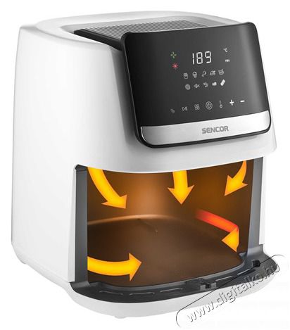 Sencor SFR 6551WH FORR&Oacute;LEVEGŐS S&Uuml;TŐ 6,5 L Konyhai term&eacute;kek - Konyhai kisg&eacute;p (s&uuml;t&eacute;s / főz&eacute;s / hűt&eacute;s / &eacute;telk&eacute;sz&iacute;t&eacute;s) - L&eacute;gkever&eacute;ses főzőg&eacute;p / elektromos kukta / multifunkci&oacute;s s&uuml;tő - 502878