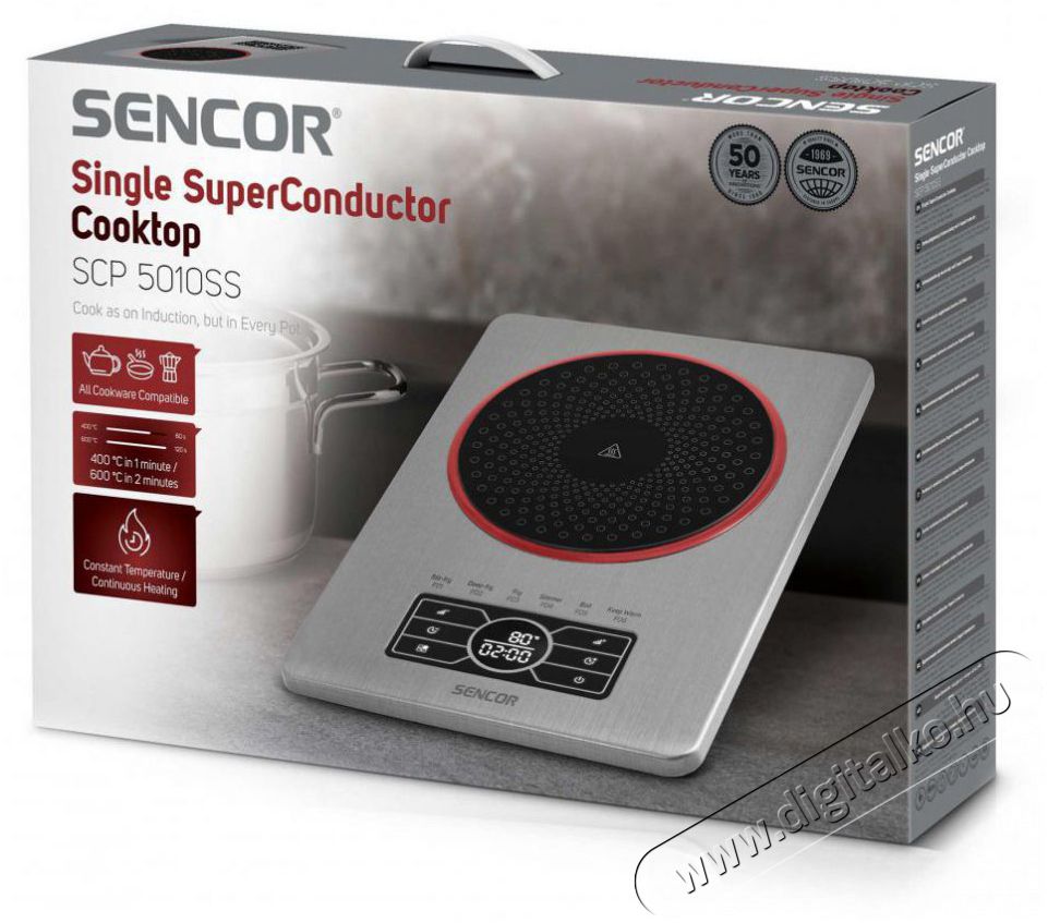 Sencor SCP 5010SS ker&aacute;mia főzőlap Konyhai term&eacute;kek - S&uuml;tő-főzőlap, tűzhely (szabadon&aacute;ll&oacute;) - Elektromos főzőlap (szabadon&aacute;ll&oacute;) - 502759